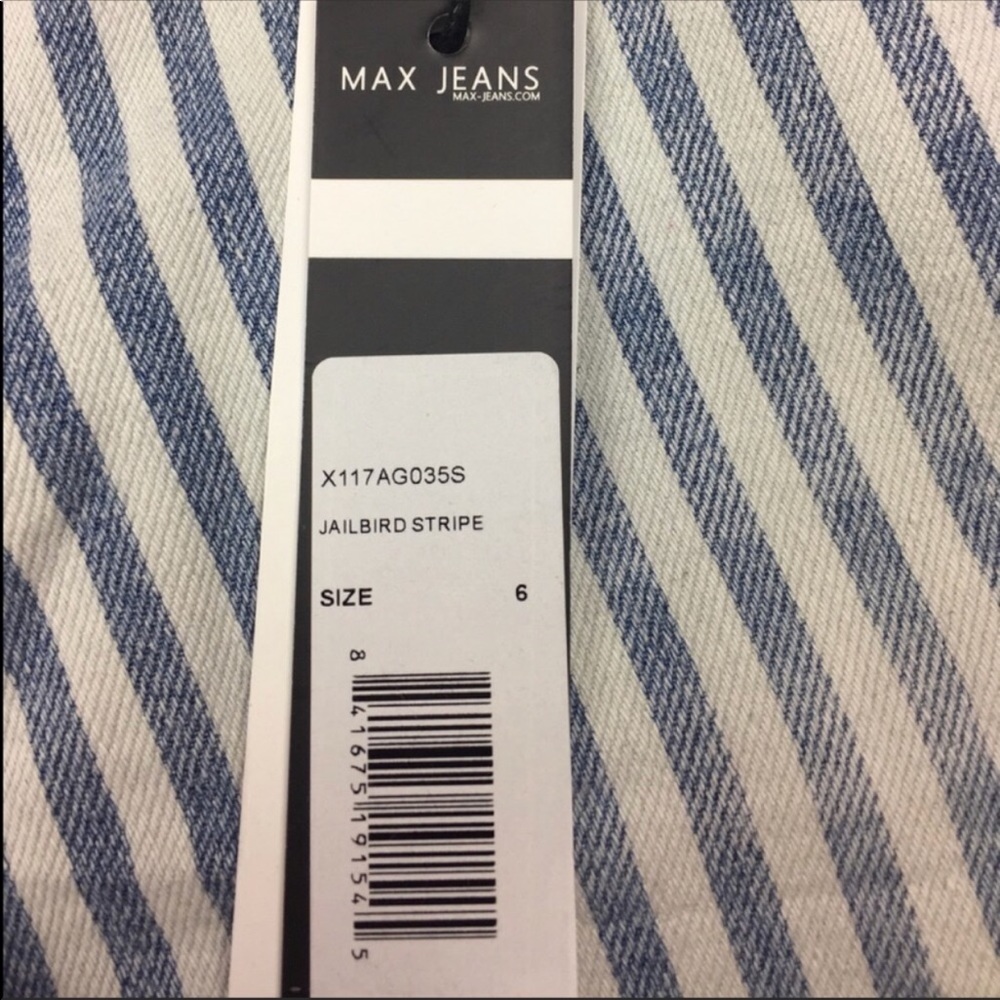 NWT MAX jeans Jailbird Strip Shorts - Picture 8 of 8